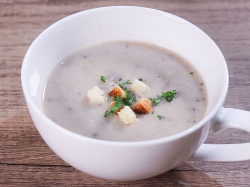 簡単!混ぜるだけ♪ トリュフ入りきのこのポタージュ